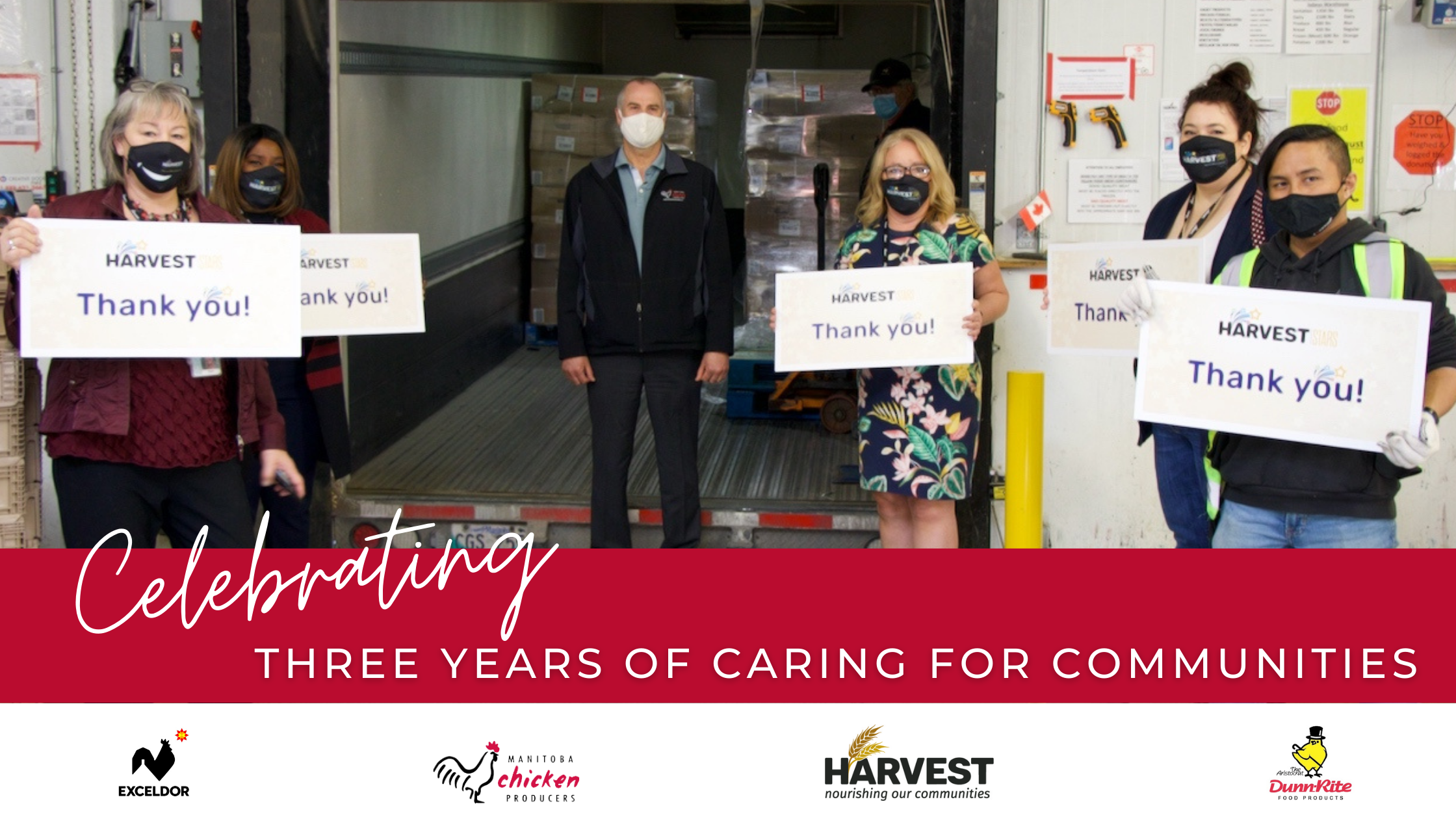 Manitoba Chicken Producers, Exceldor Cooperative, and Dunn-Rite Food Continue Partnership with Harvest Manitoba to Support Families in Need