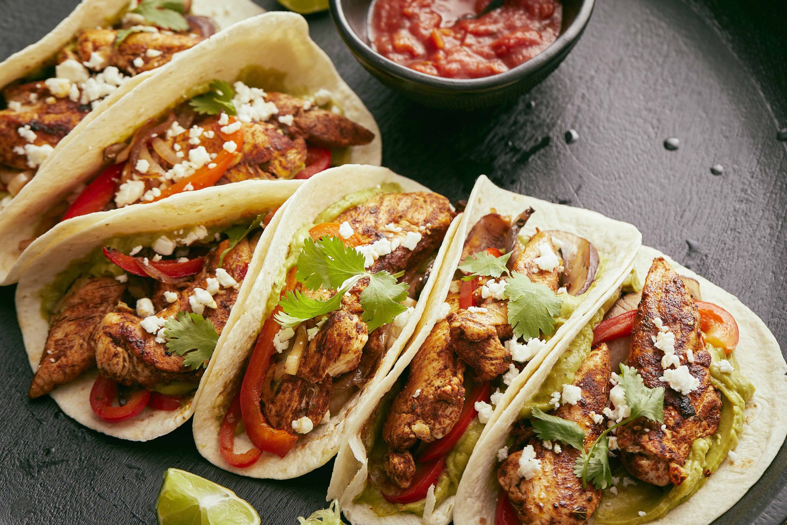 CHICKEN PORTABELLA SOFT TACOS