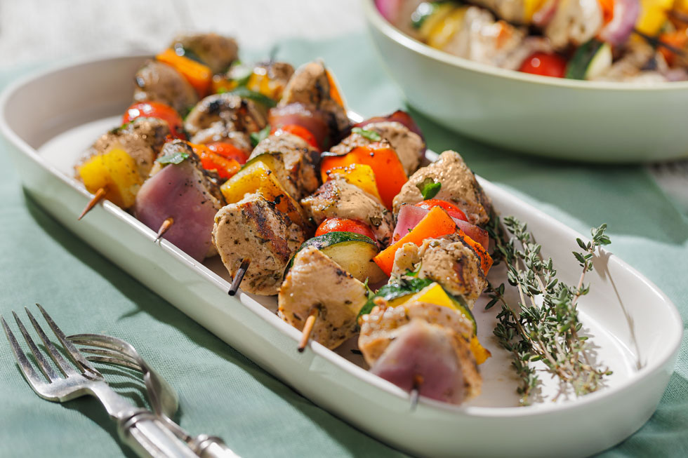 ITALIAN CHICKEN SKEWERS