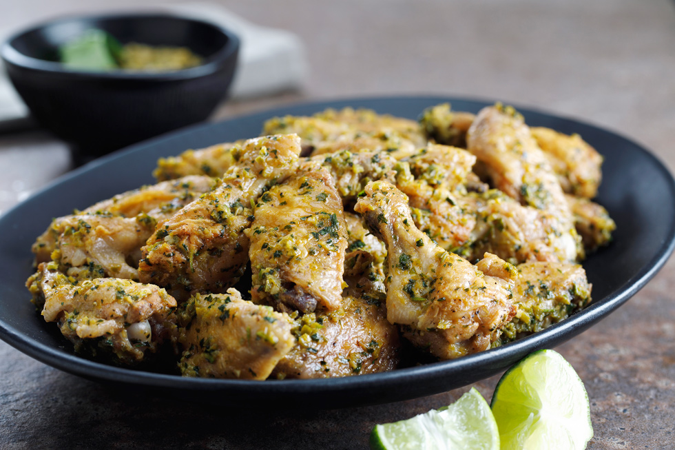 CRISPY CHILI LIME CHICKEN WINGS