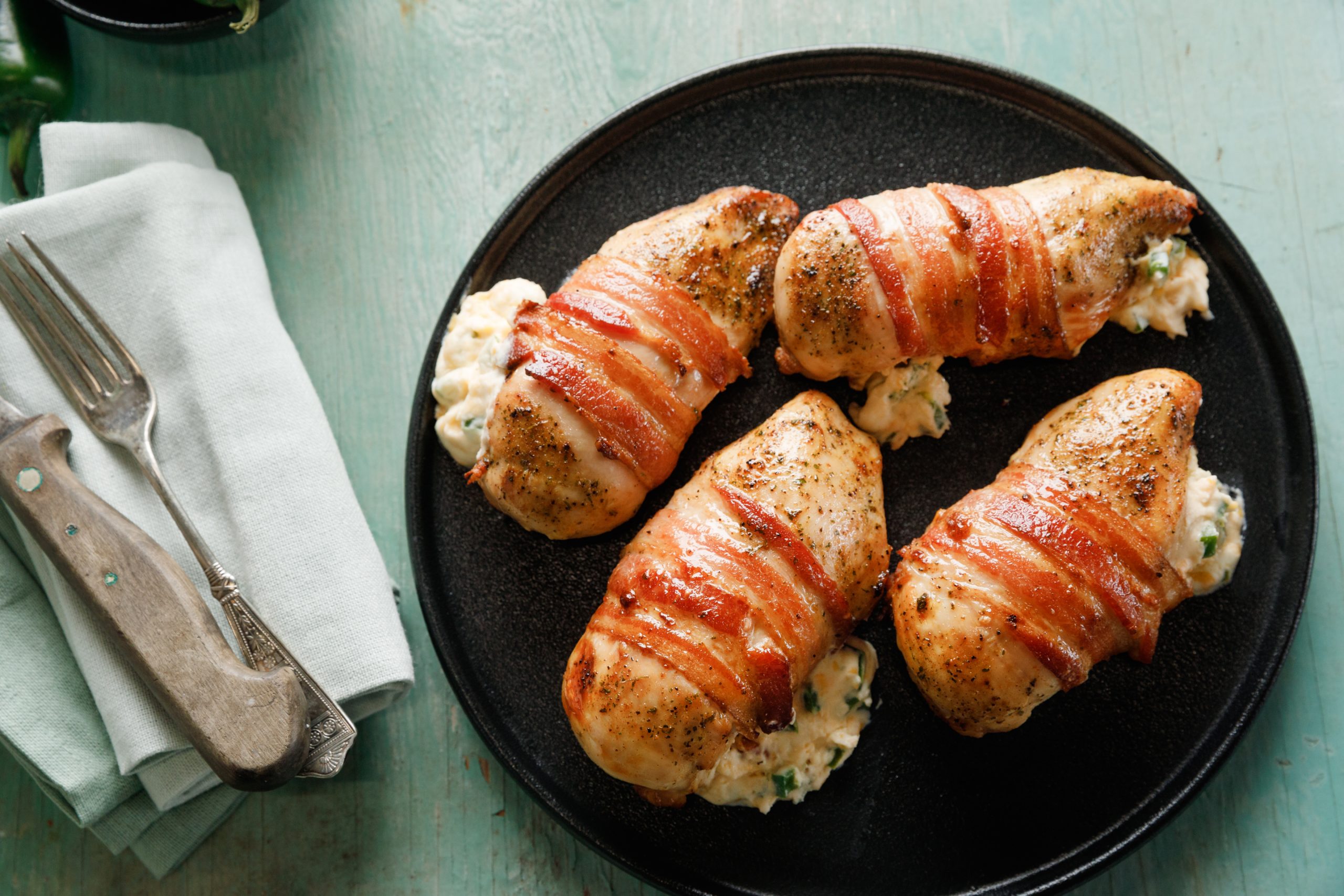 AIR FRYER JALAPENO POPPER STUFFED CHICKEN