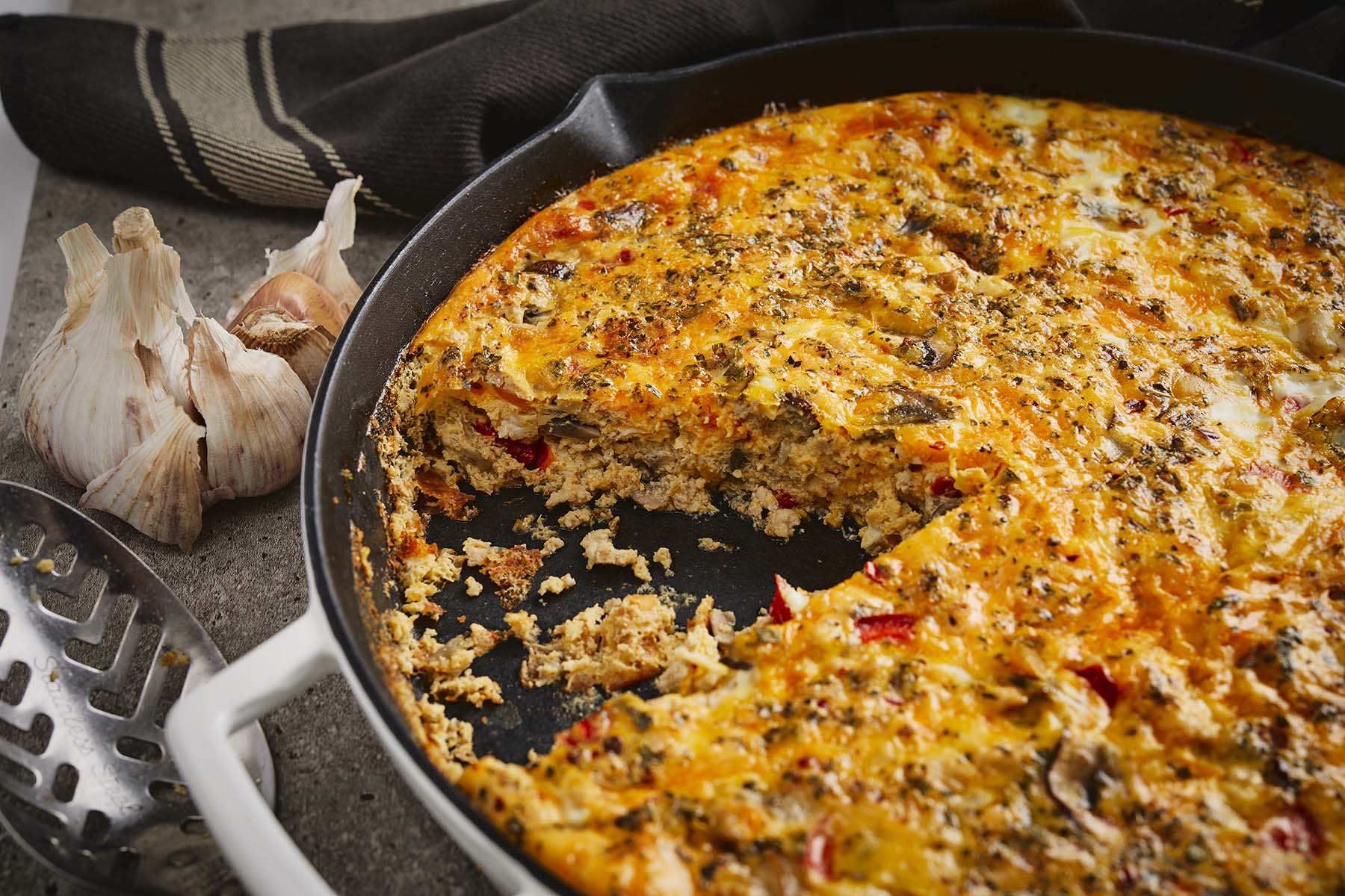 CHICKEN & VEGETABLE FRITTATA
