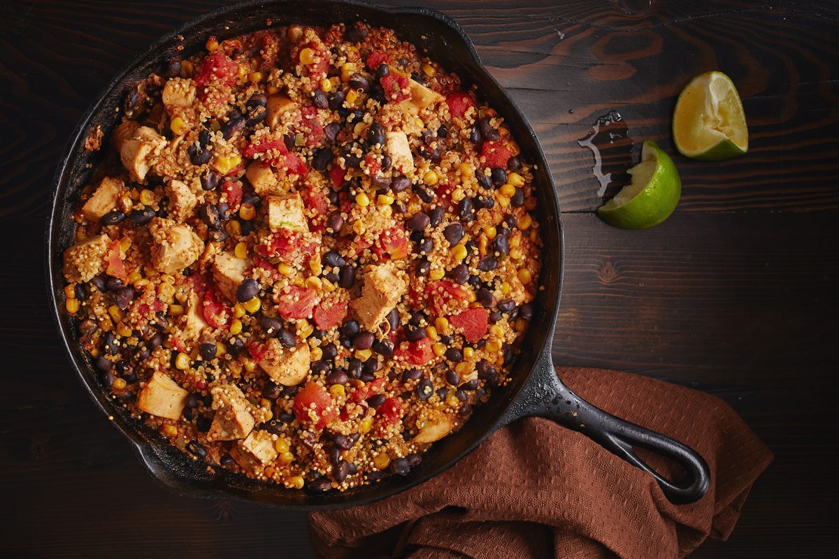 CHICKEN QUINOA ONE DISH DINNER