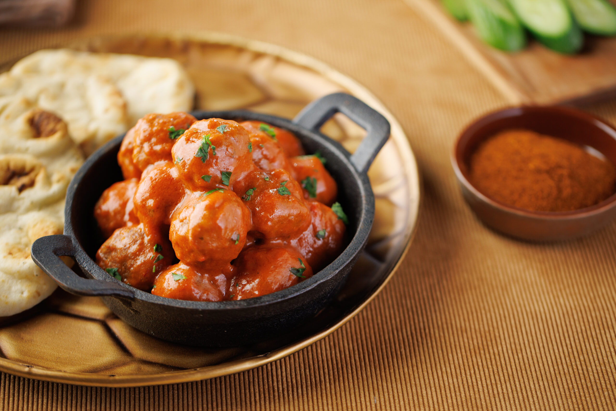 INDIAN SPICED CHICKEN MEATBALLS