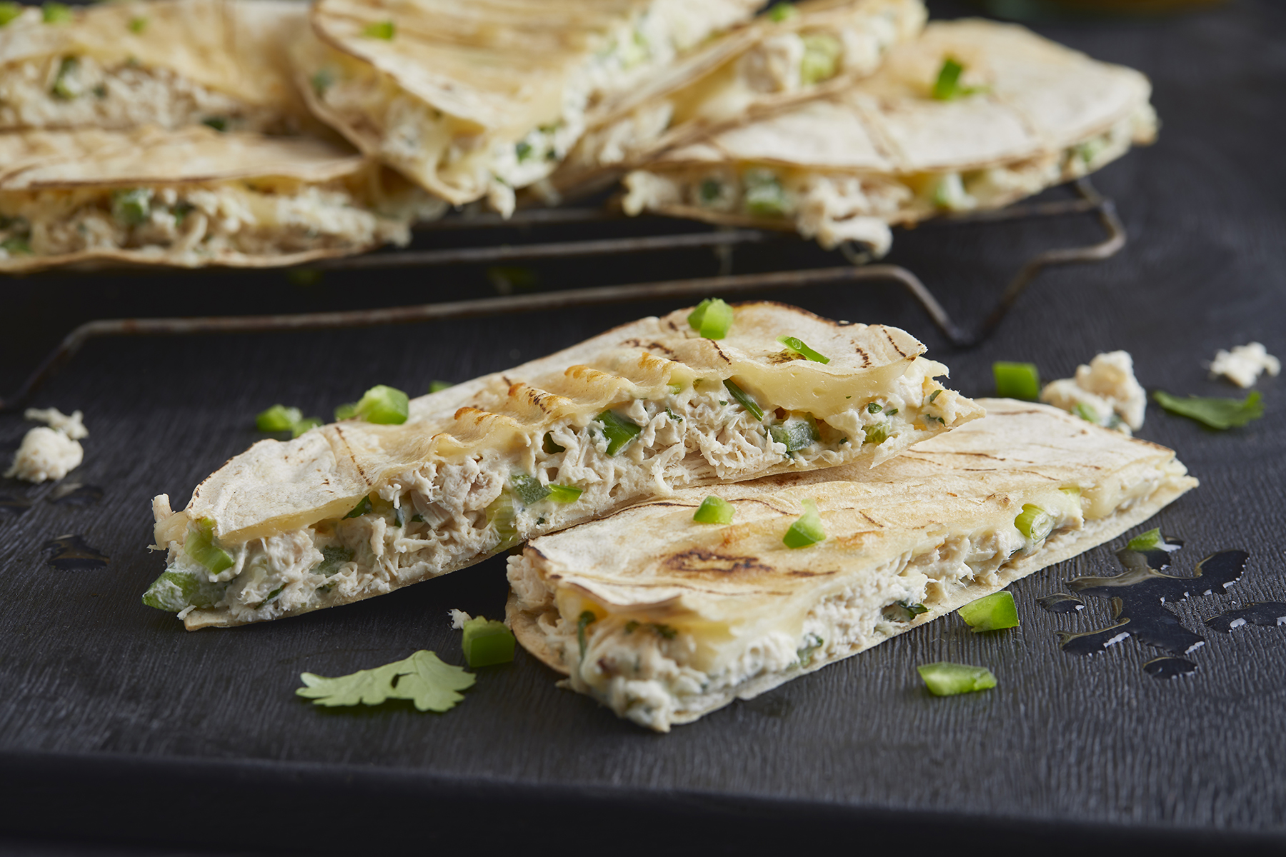 CHICKEN LIME & CHEESE QUESADILLAS