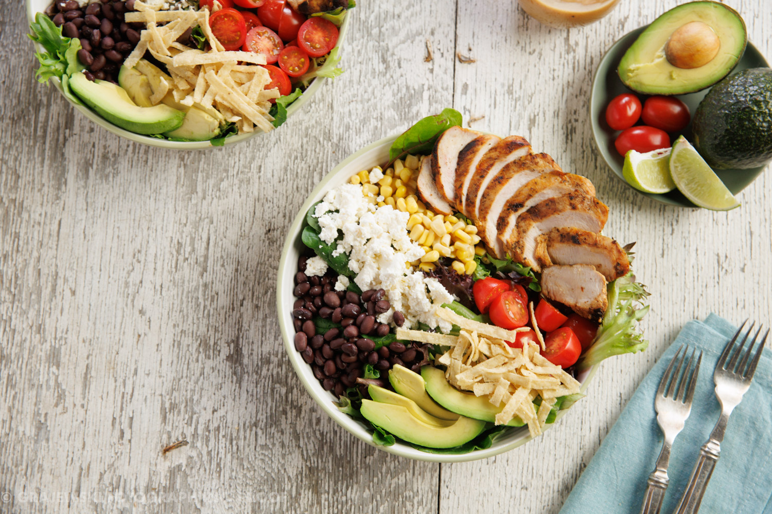 SANTA FE CHICKEN SALAD WITH LIME CREMA