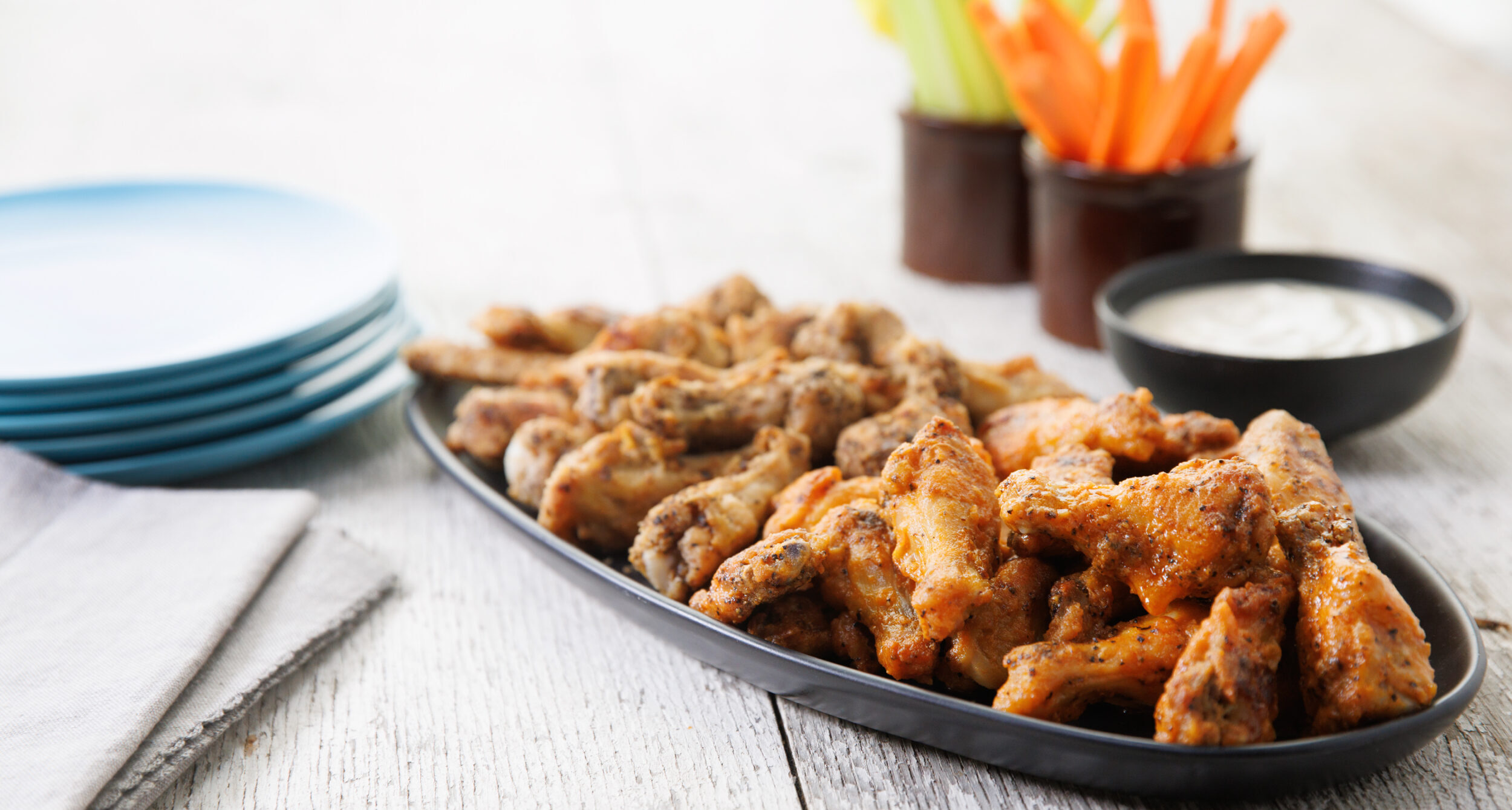 WINGS TWO WAYS: SALT N’ PEPPER & BUFFALO HOT