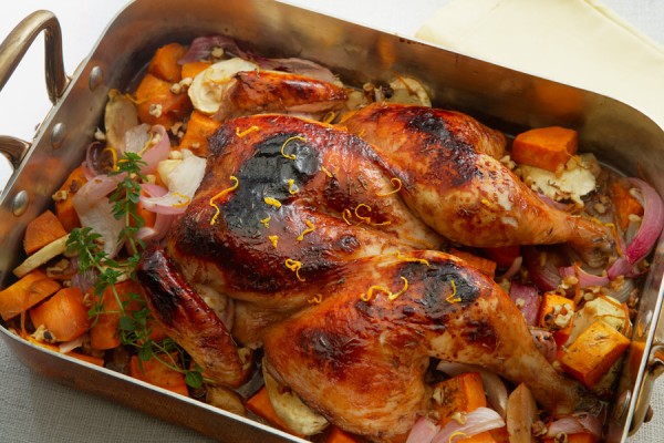 ORANGE POMEGRANATE CHICKEN