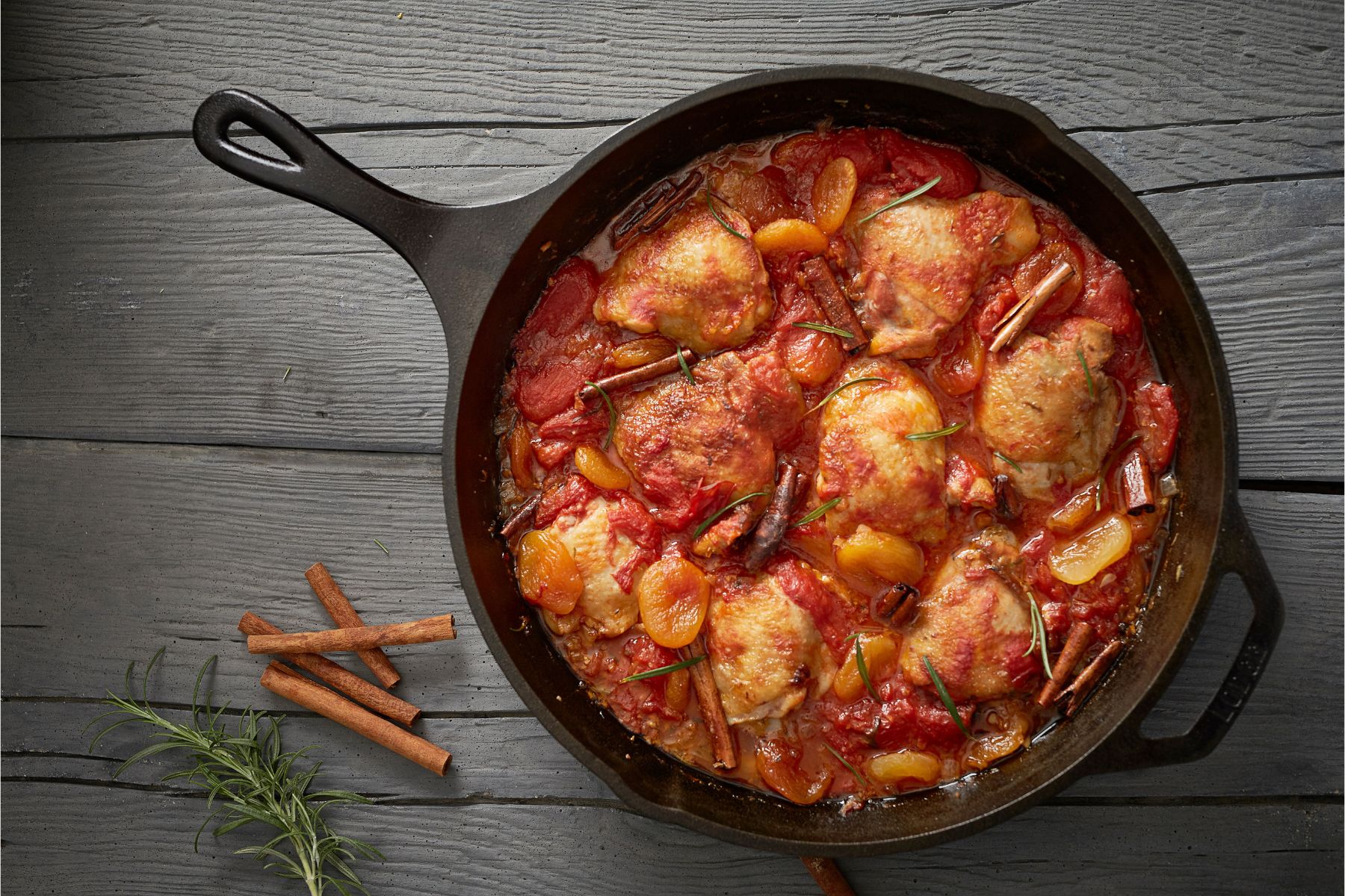 Chicken Apricots Rosemary Ginger
