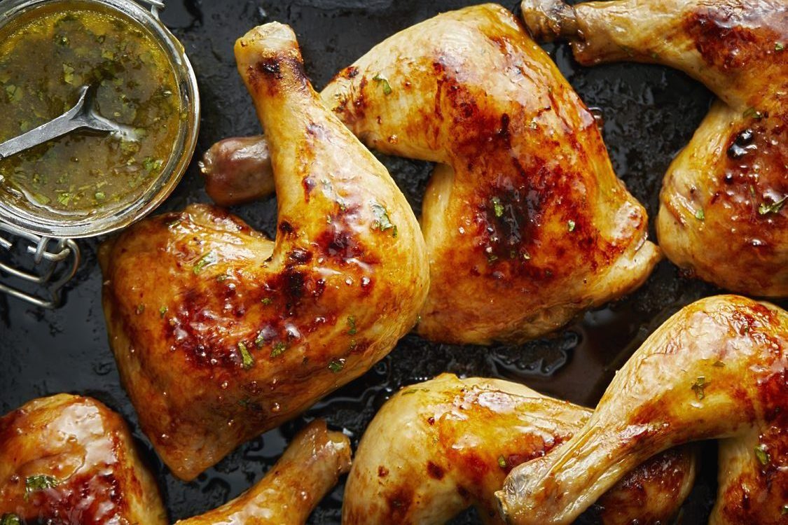 CHICKEN LEGS WITH CHUTNEY BUTTER