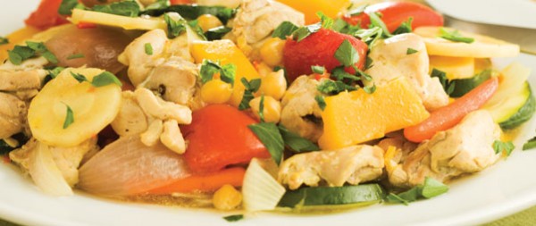CHICKEN WITH FALL VEGETABLES & COUSCOUS