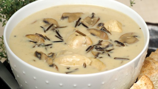 CHICKEN MUSHROOM & WILD RICE SOUP